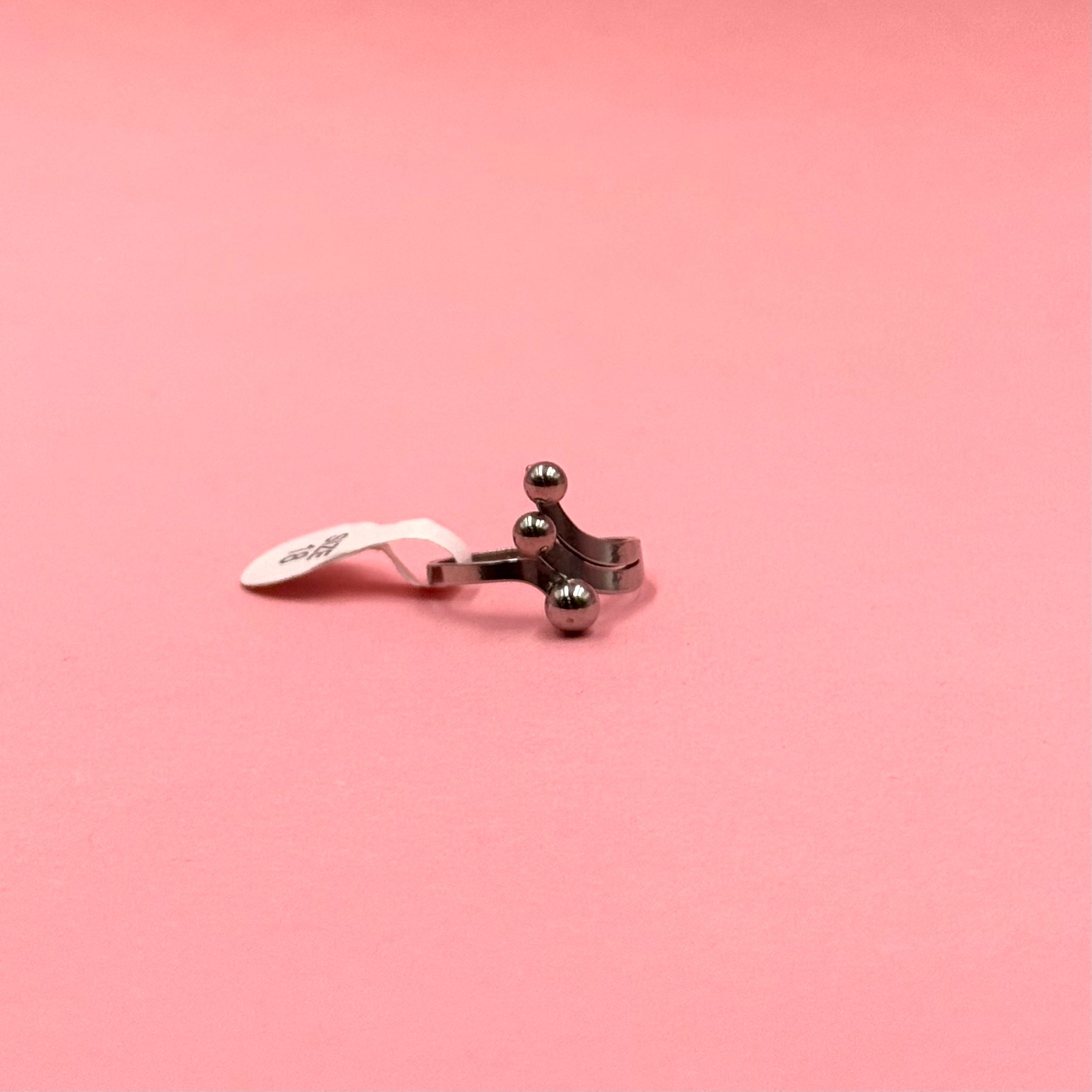 Bubble silver ring