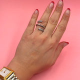 Helix silver ring