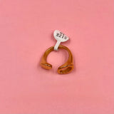 Half gold ring