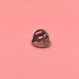 Baffle silver ring