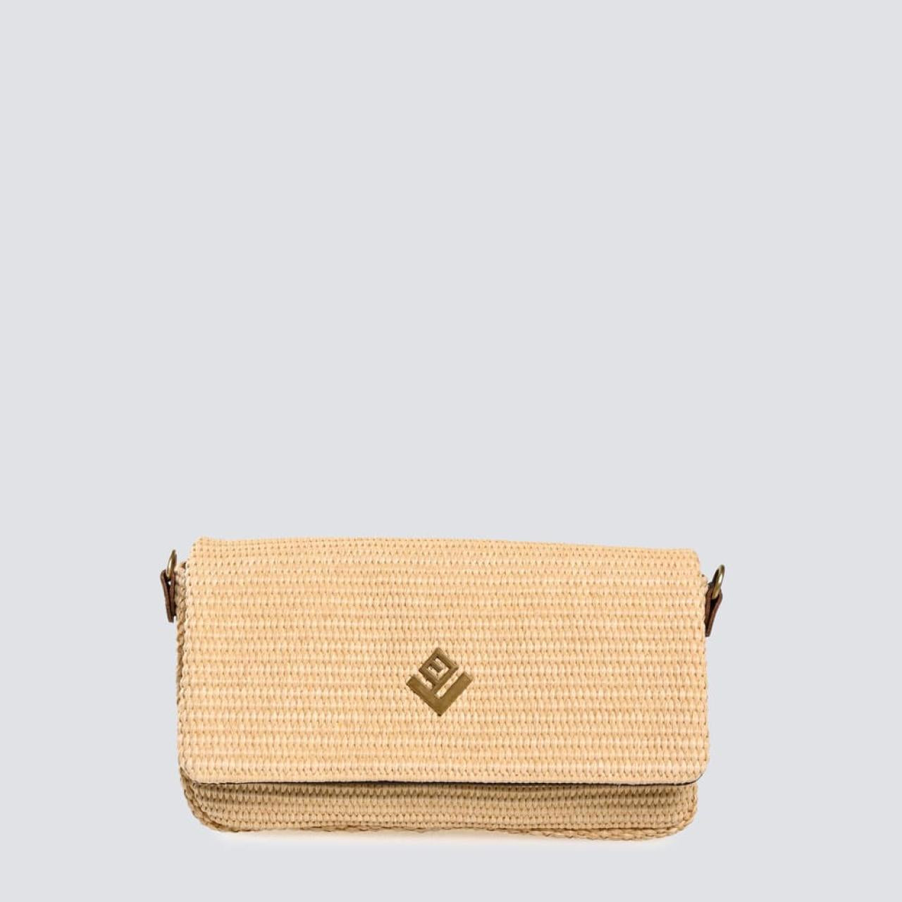 Adele Rafia Bag | Beige
