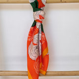 Citrus Camellia Scarf