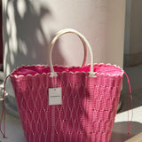 Riviera Tote Bag | Pink Small