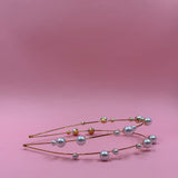 Headband double pearls