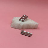 Flux silver earrings