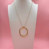 Molten Circle | Gold Necklace