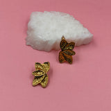 Petals gold earrings