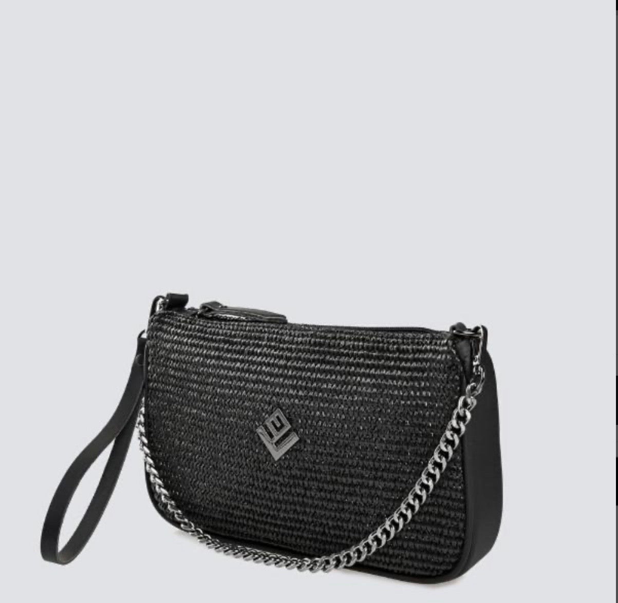 Caldera Large Rafia Bag | Black