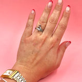 Bubble silver ring