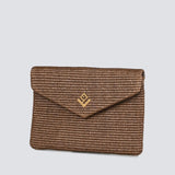 Cameo Rafia Bag | Brown