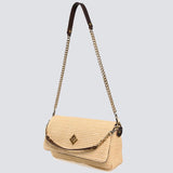 Adele Rafia Bag | Beige