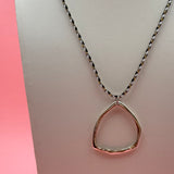 Molten Circle | Silver Necklace