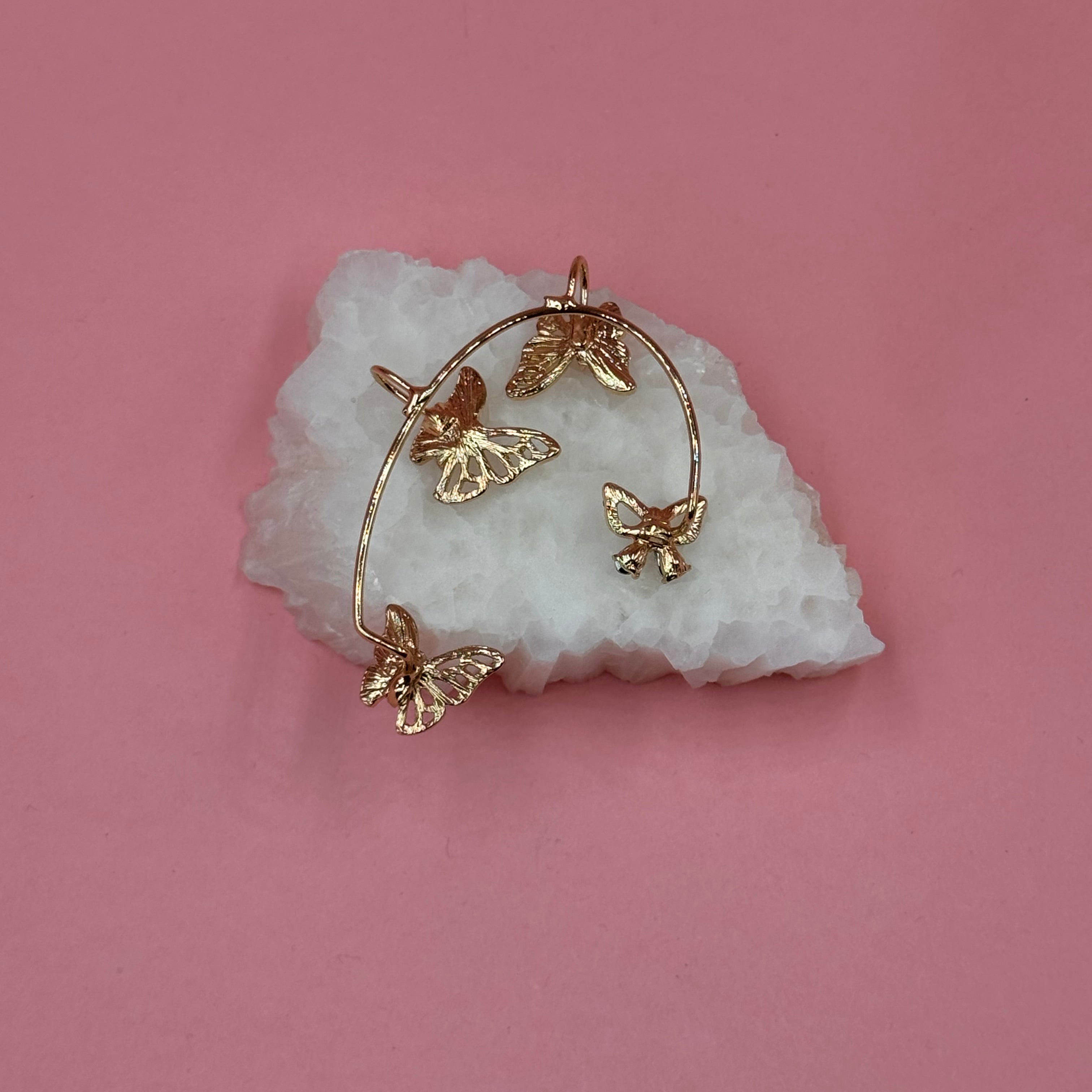 Papillon Rose Gold Earcuff