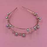 Headband double pearls
