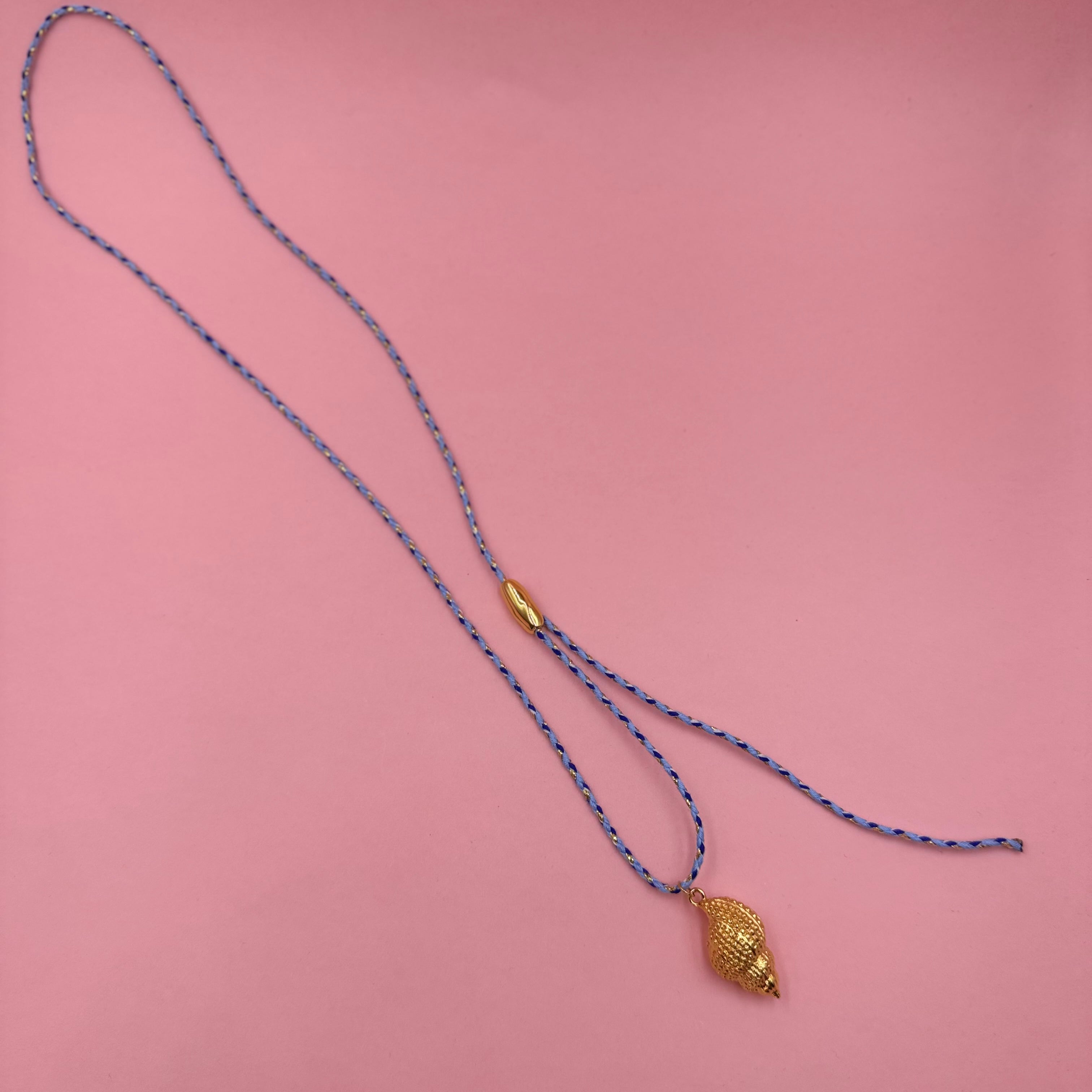 Azure Conch | Gold Necklace