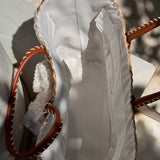 Boho Straw Bag | White