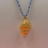Azure Conch | Gold Necklace