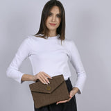 Cameo Rafia Bag | Brown