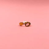 Half gold ring