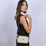 Aura Mosaic Bag | Beige/Black