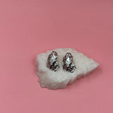 Echo silver earrings