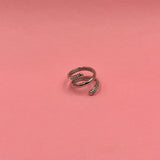 Helix silver ring