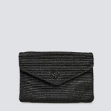 Cameo Rafia Bag | Black