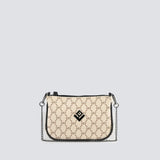Caldera Small Mosaic Bag | Beige/Black
