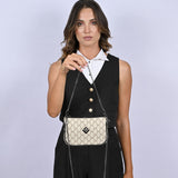 Caldera Small Mosaic Bag | Beige/Black