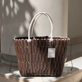 Reviera Tote Bag| Brown Small