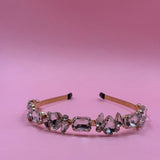 Headband with crystals
