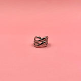 Baffle silver ring