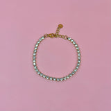 Zircon gold bracelet