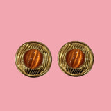 Orange Vintage Earrings