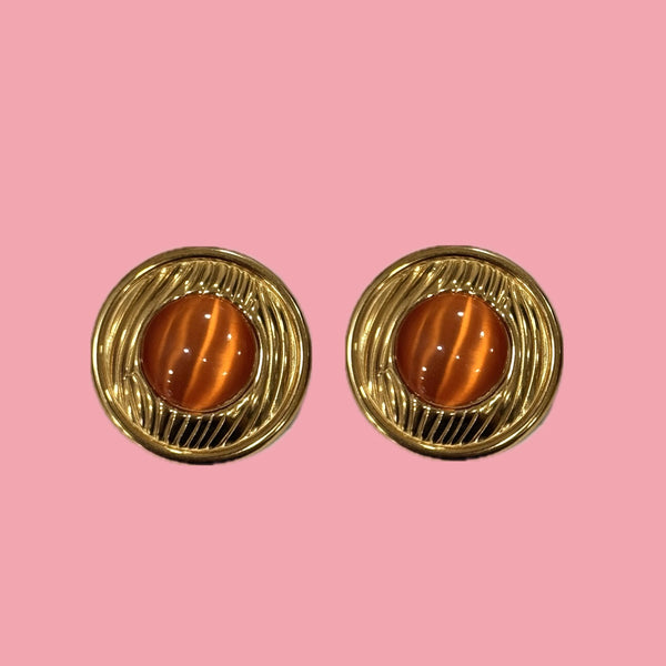 Orange Vintage Earrings