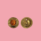 Orange Vintage Earrings