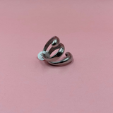 Triple silver ring