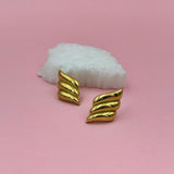 Wings gold earrings
