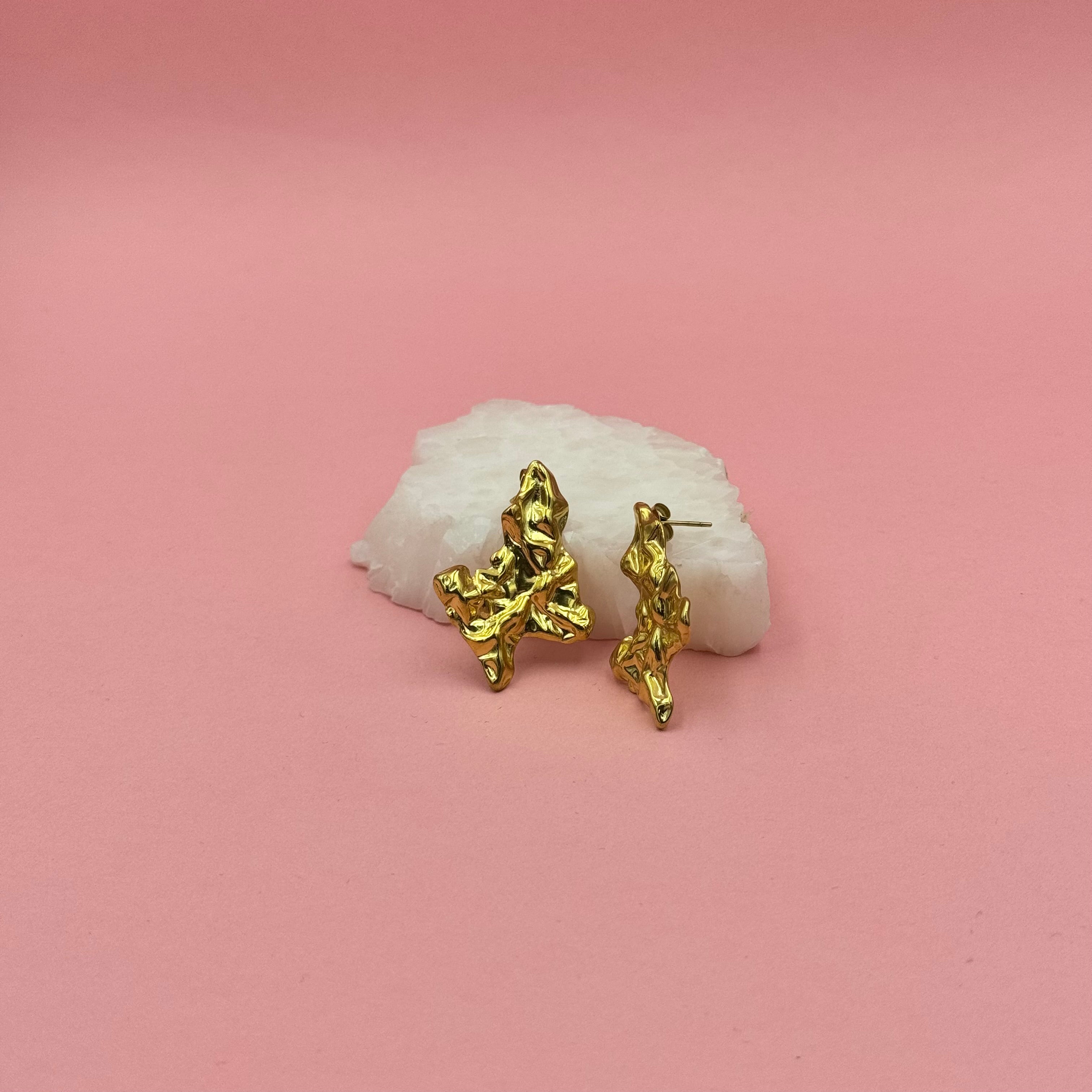 Amal gold earrings