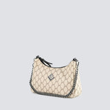Regina Mosaic Bag | Beige/Black