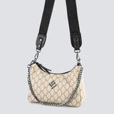 Regina Mosaic Bag | Beige/Black